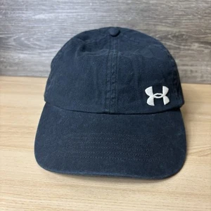 Under Armour Hat Cap Strap Back Womens Black Run Running Athletic Gym - Picture 1 of 7