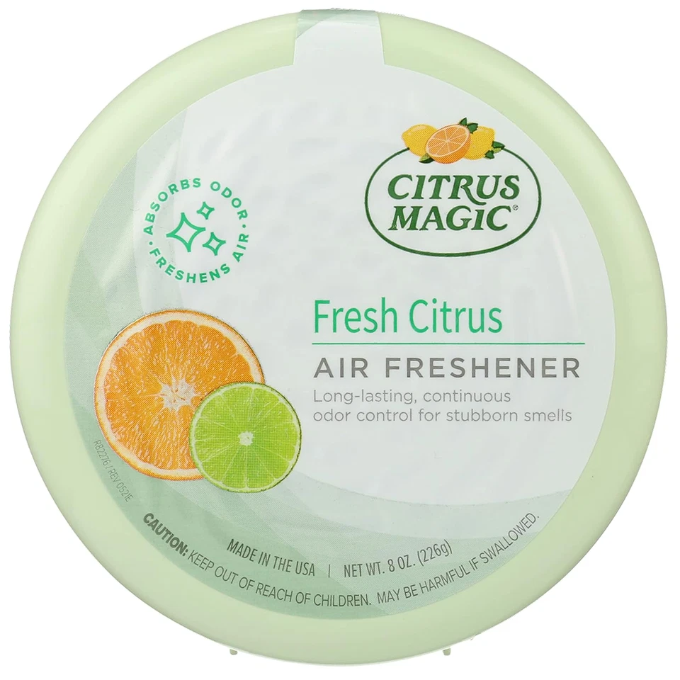 Ambientador sólido absorbente de olores Citrus Magic, cítricos frescos, 8 onzas Foto 1 de 4