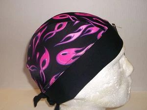 Schampa Zandana Blk/Purple/Pink Mini Flame Bandana Motorcycle Headgear BC35168 - Picture 1 of 4