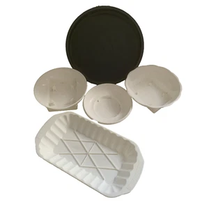 Vintage Plastic Flower Arranging Dishes Trays Centre Pieces Weddings Parties - Picture 1 of 13