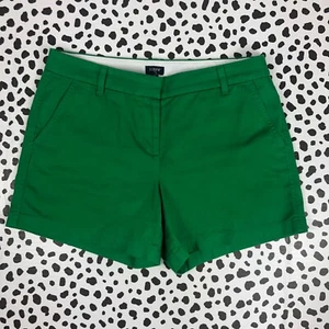 J.CREW FACTORY Women's 5" Classic Green Chino Short sz 10 H1453 - Picture 1 of 5
