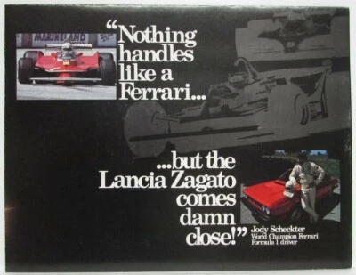 Carpeta de ventas Lancia Zagato 1981 - Jody Scheckter Foto 1 de 4
