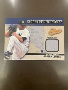 2003 Fleer Authentix Hometown Heroes Roger Clemens #HH-RC - Picture 1 of 3