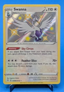 Swanna SV096/SV122 Pokémon TCG 2021 Rare Holo Shiny Vault Shining Fates NM - Picture 1 of 3