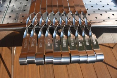 20 BBQ SKEWERS FLAT 9/16" WIDE STAINLESS STEEL SHISH KEBOB KEBAB KABOB SHASHLIK