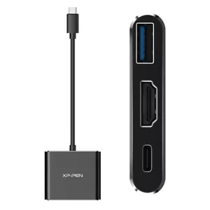 Xp-pen 3 in 1 Multifunctional USB-C Hub Adapter Type C to USB+HDMI+PD High Speed - Picture 1 of 5