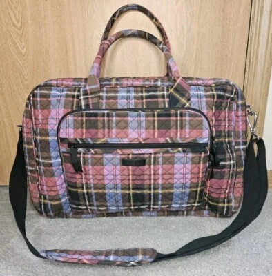 Bolso de Viaje Vera Bradley Deluxe Fin de Semana Bolso de Lona a Cuadros ¡Bonito!! Foto 1 de 4