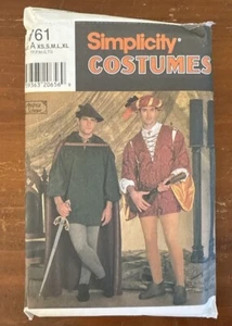 Simplicity 7761 Costume Sewing Pattern Medieval Renaissance XS-XL Robin Hood - Picture 1 of 4