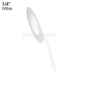 Adesivo vinile decalcomania linea gessata 1/6" 4 mm bianco fai da te casa negozio bar - Foto 1 di 5