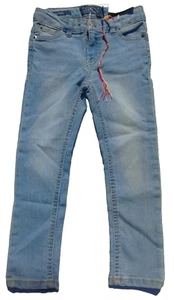 NWT Lucky Brand Zoe Skinny Light Wash Whiskers Blue Jeans Girls Size 4/5 - Picture 1 of 11