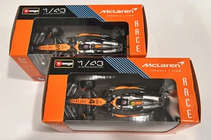 BURAGO 1/43 2023 McLAREN MCL60 Lando Norris & Oscar Piastri ~ British Grand Prix - Picture 1 of 6
