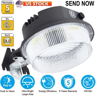 WYZM LED Yard Light 75W Dusk to Dawn Daylight Outdoor Security Area Lighting, US Ship