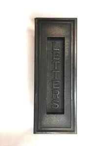 Antique Yale 41 Solid Cast Brass Letter Mail Box Door Slot Salvaged Hardware Old - Picture 1 of 10