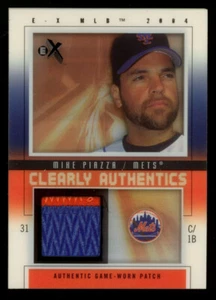 2004 Fleer E-X Mike Piazza Clearly Authentics Black Patch /75 #CA-MP2 - Picture 1 of 2