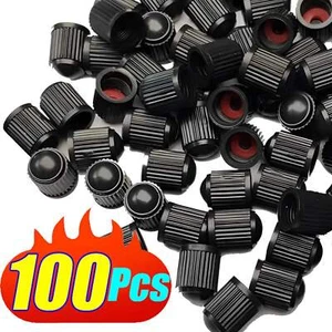 Tire Valve Dust Caps Stem Covers Plastic Car Wheel Tire Valve Tyre Stem Air Caps - Picture 1 of 18