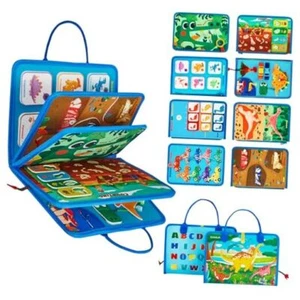 Busy Board Montessori Toys for 3 4 Year Old Boys & Girls Birthday Dinosaur - Picture 1 of 7