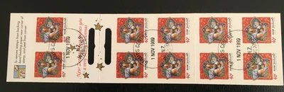 NZ 1999 40c Christmas Booklet vfu/cto complete (NZPB225) - Image 1 of 2