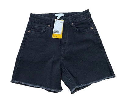 Pantalones cortos de mezclilla H&M para mujer talla 4 dobladillo crudo Foto 1 de 4