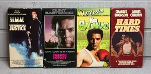 Posten (4) Vintage VHS Filme ~ harte Zeiten ~ Kid Galahad ~ BITTE BESCHREIBUNG LESEN - Bild 1 von 6