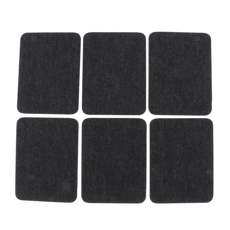 6 Stück rechteckige Bügelflicken, Denim Flicken zum Aufbügeln - Bild 1 von 1