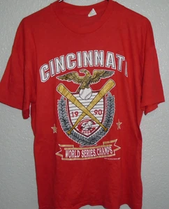 Vintage 1990 Cincinnati Reds World Series T-Shirt XL - Bild 1 von 2