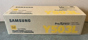 SAMSUNG CLT-Y503L Toner gelb yellow SU491A f. ProXpress C3010 C3060 - Photo 1/2