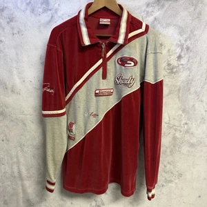 Vintage Shady Limited Hemd Velour Rot Langarm City to City Herren Medium - Bild 1 von 18