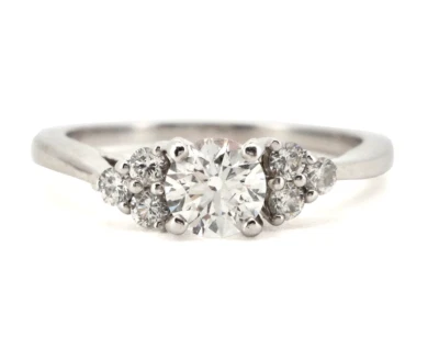 14K WHITE GOLD ROUND DIAMOND ENGAGEMENT RING - Image 1 of 4