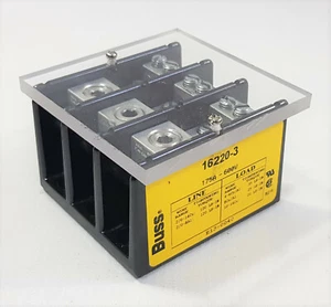 Buss 16220-3 Power Distrbitions Block Terminal E13-0040  Klemmblock 75A-600V - Bild 1 von 3