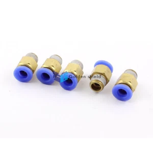 5 Pcs 10mm Thread to 6mm Push in Tube Air Pneumatic Quick Fitting Pipe Connecto✦ - Picture 1 of 2