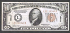 1934-A $10 HAWAII WWII EMERGENCY ISSUE ~ ATTRACTIVE BRIGHT EXTREMELY FINE NOTE