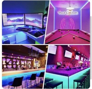 Tira de luces LED CNSUNWAY ILUMINACIÓN con control remoto 10m, luz cambiante de color RGB Reino Unido - Imagen 1 de 4