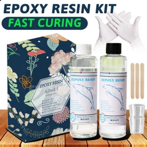 1:1 Epoxidharz Gießen Ultra Klar Handwerk AB Liquid Kit Beschichtung Paste Kunst DIY - Bild 1 von 12