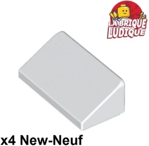 Lego 4X Schräge Ziegel Neigung Dach 1X2 Weiß 85984 NEU - Picture 1 of 1