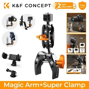 K&F Concept Magic Arm mit Superklemme mit zwei 360° Kugelköpfen 1/4" Gewindeschraube - Bild 1 von 8