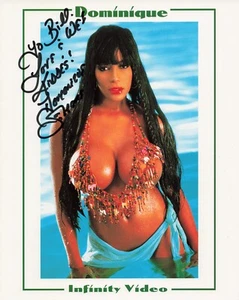 Dominique Infinity Video Adult Actress Signed Autographed 8x10 Photo - Picture 1 of 1