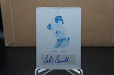 READ!!! CORBIN CARROLL 2019 Leaf Valiant Cyan Printing Plate AUTO 1/1 One of One