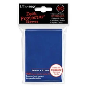 Ultra Pro Blue Solid Standard Deck Protector 50 Count [NEW] Card Game Play - Picture 1 of 1