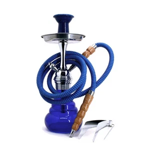 CUC Hookah Shisha Höhe ca. 35 cm Blue inkl. Schlauch, Kohlenzange, Tabakkopf - Bild 1 von 3