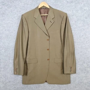Canali Loro Piana Blazer Gr. 42 L (EU 52 L) olivgrün Wolle/Seide/Mohair - Bild 1 von 13