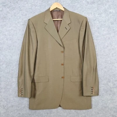 Canali Loro Piana Blazer Size 42L (EU 52L) Olive Drab Green Wool/Silk/Mohair - Image 1 of 4