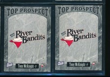 Lot (2) 1997 Best #20 Tony McKnight Quad City River Bandits (CG150) SWSW