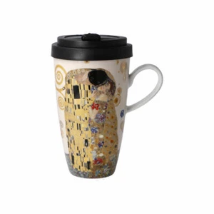 Goebel Mug To Go Gustav Klimt The Kiss, coffee mug, Artis Orbis, 500 ml - Picture 1 of 6