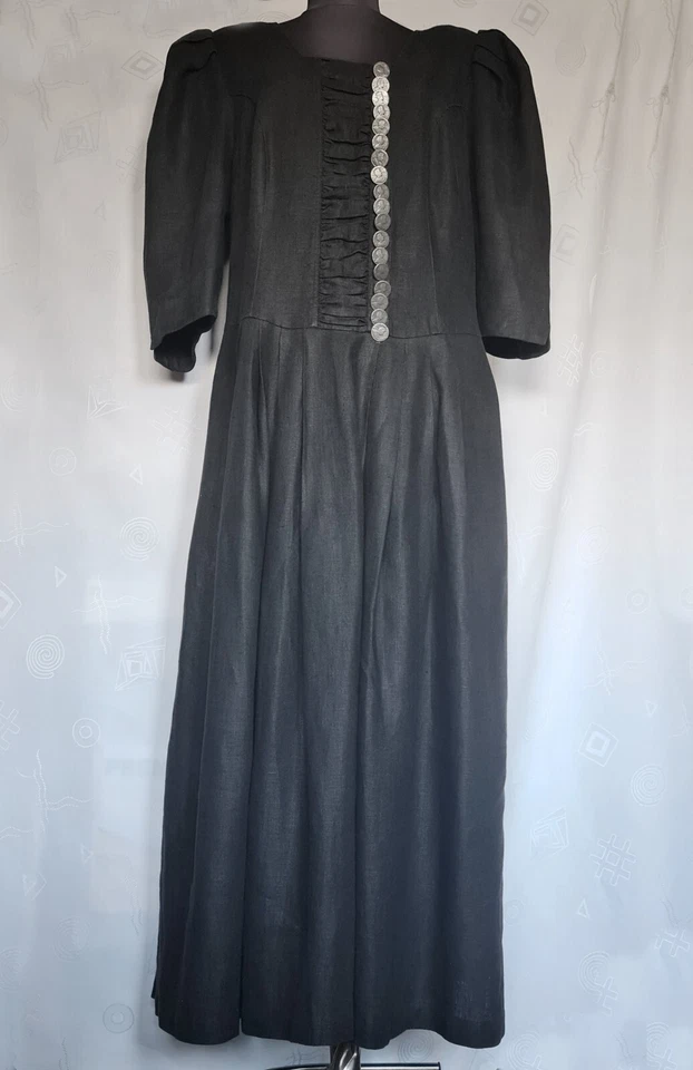 VESTIDO VINTAGE SHEESBAUPTER TRAJES OKTOBERFEST DIRNDL LINO MUJER US16 EU44 Foto 1 de 4