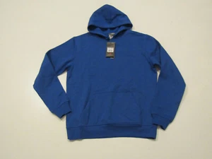 NEW BALANCE Royal Blue Relaxed Fit Sweatshirt Pullover Hoodie NWT Mens Sz Medium - Picture 1 of 2