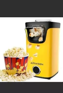 Airmsen 1100 Watt Hot Air Electric Popcorn Maker Machine Household kitchen Gift - Picture 1 of 5
