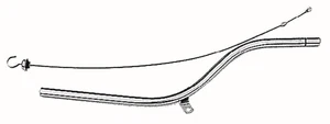 Trans-Dapt for 27 in. CHROME Transmission Dipstick and Tube for Chevrolet TH350 - Picture 1 of 5