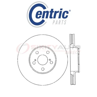 Centric Drilled & Slotted Disc Brake Rotor for 2003-2008 Toyota Matrix 1.8L my Foto 1 de 4
