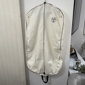 Vintage Luxury Hermes Paris Garment Clothing Travel Zip Bag Closet Horse Logo A9 - Picture 1 of 8