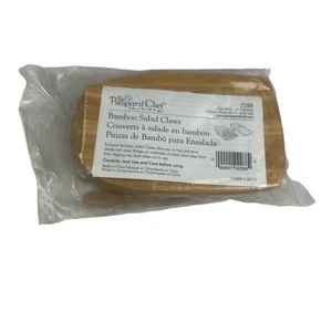 SEALED The Pampered Chef Salad Claw Bamboo Hand Shaped Easy Serve Sustainable - Picture 1 of 4